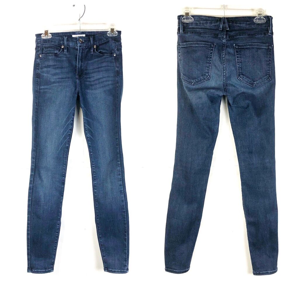 GOOD AMERICAN Good Legs Jeans Medium Wash Stretch Size 0/25